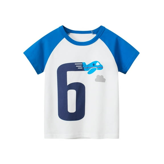 Kids Cute Tees Children's Summer Men's Short Sleeve T Shirt Baby Clothes Children's Clothing Digital Toy Car Print