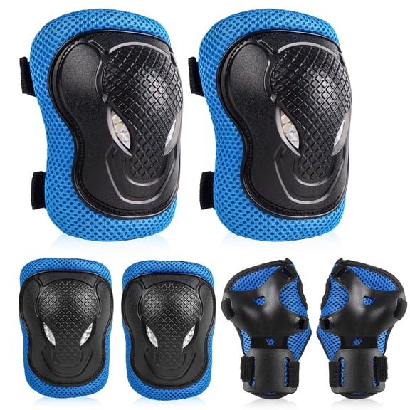 Kids Cycling Gear - Teen Protective Gear Kit, Elbow and Knee Pads for Bicycles Scooters Skateboards