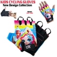thumbnail image 1 of Kids Cycling Gloves - Boys & Girls Half Finger Gloves With Gel Padding Non-Slip Breathable BMX Mountain Bike Scooter Riding Gloves BTR-1066-XS (Age 10-11 Year), 1 of 5
