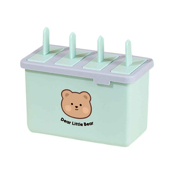 Kids DIY Ice Cream Maker Kit – BPA-Free Silicone Popsicle Mold with Sticks, Easy Release for Homemade Frozen Treats, Summer Party & Gift Idea (Includes Reusable Ice Lattice) C