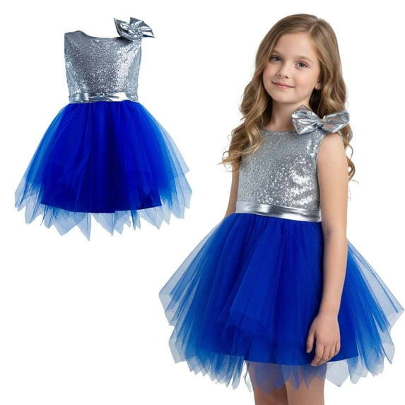 Kids Dance Sequin Dress Tulle Dance Dresses Dance Hop Dance Dance Performance Outerwear 4-5 Years