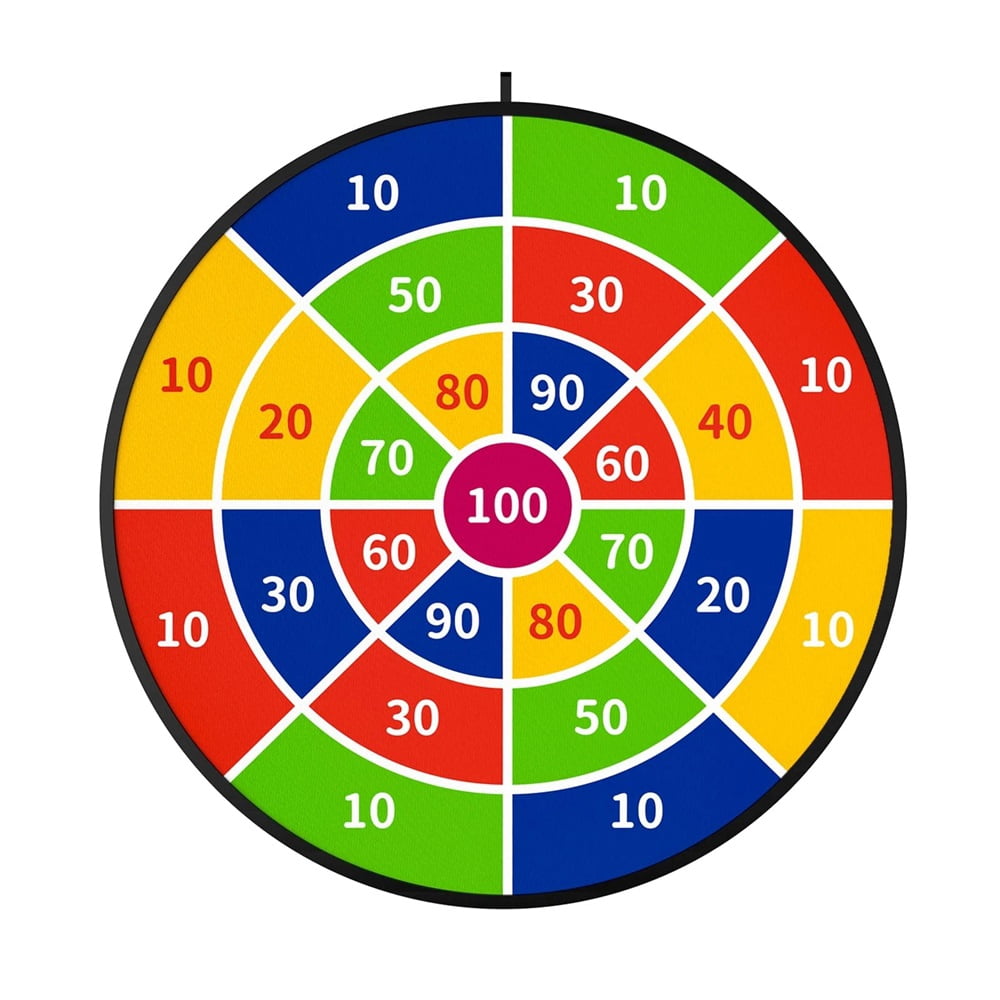 Kids Dart Board Game Set-29 inchs, Board Games with 12 Stick Balls, Summer Indoor Outdoor Toys Games for Kids Ages 4-8, Birthday Party Games Yard Toys for Kids Ages 3 4 5 6 7 8 9 10 11