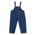 thumbnail image 1 of Kids Denim Overalls Classic Bib Pants – Casual Adjustable Strap Design with Relaxed Fit for School Everyday Streetwear Wear Age 3-16, 1 of 4