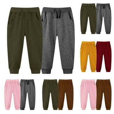 Kids' Denim Pants Elastic Waist Comfort Fit Long Trousers for Boys & Girls Ages 1-7, Blend Summer Casual Bottom Wear