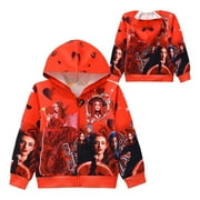 BFBYFDM Kids Descendants 4 Hoodie - The Rise of Red Princess Zip-Up Jacket - Queen of Hearts Long Sleeve Sweatshirt for Boys and Girls