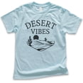 thumbnail image 1 of Kids Desert Vibes Shirt, Youth Kids Boy Girl T-Shirt, Desert Shirt, Camping Shirt, Hiking Shirt, Mountain Shirt, Light Blue, Small, 1 of 4
