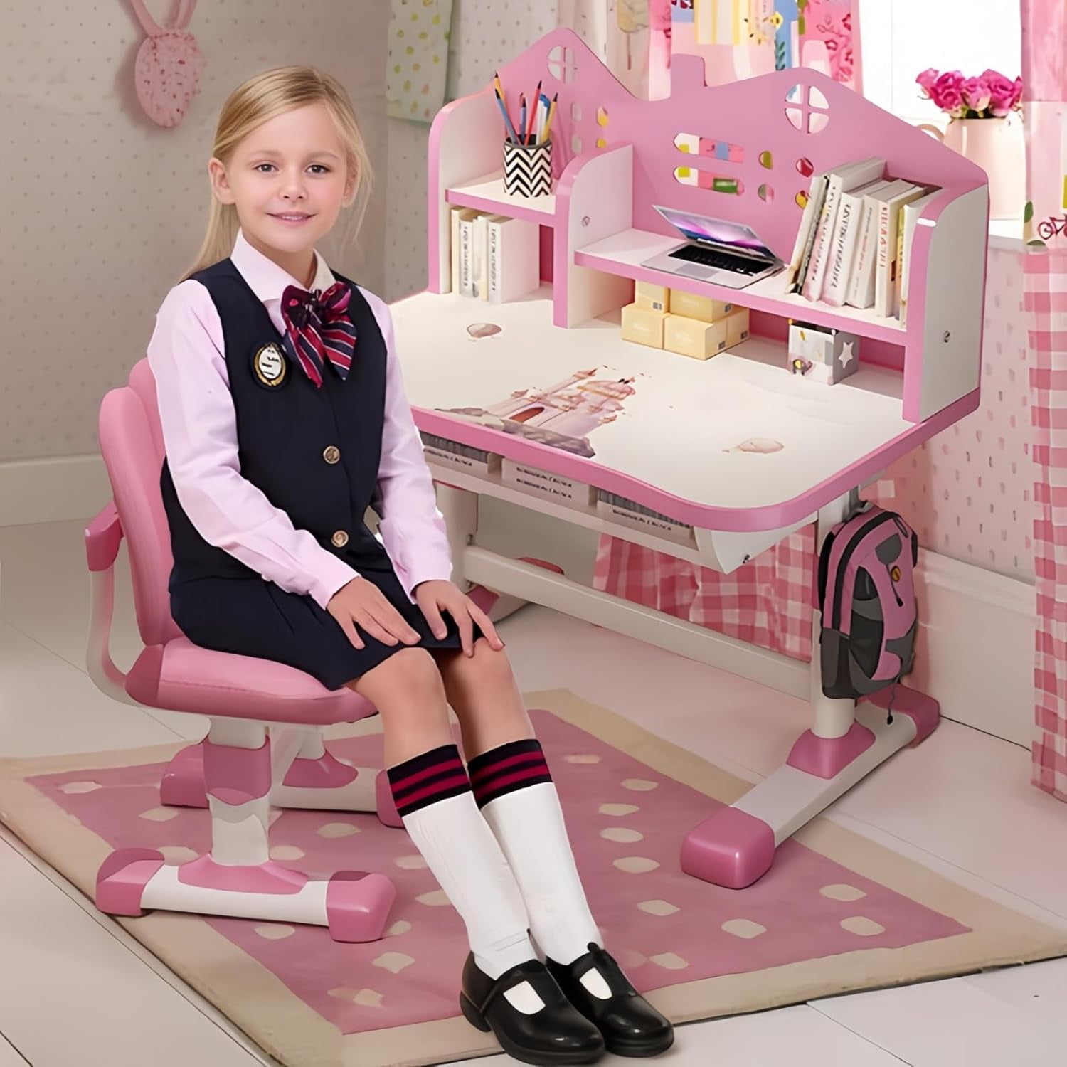 Kids Desk And Chair Set Height Adjustable Study Table For Kids Kids desk and chair set height adjustable study table for kids