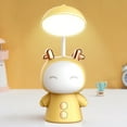 thumbnail image 1 of Kids Desk Lamp Rechargeable Auspicious Doll Rabbit Eye-Caring LED Adjustable Night Light 8x7x27cm 600mAh Flexible Gooseneck Portable Cute Gift for Bedroom Reading Nursery Bedside, 1 of 5