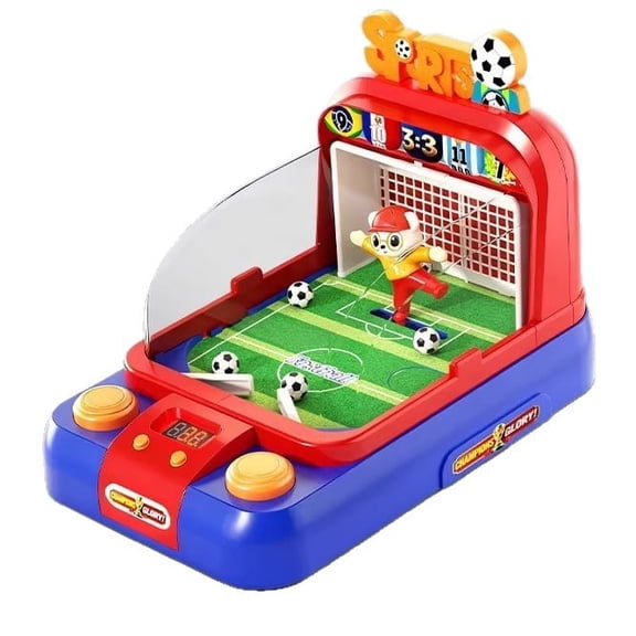 Kids Desktop Soccer Game Machine with Moving Goalkeeper, Scoreboard & Sounds – Interactive Football Toy for Boys & Girls Ages 3+(RED)