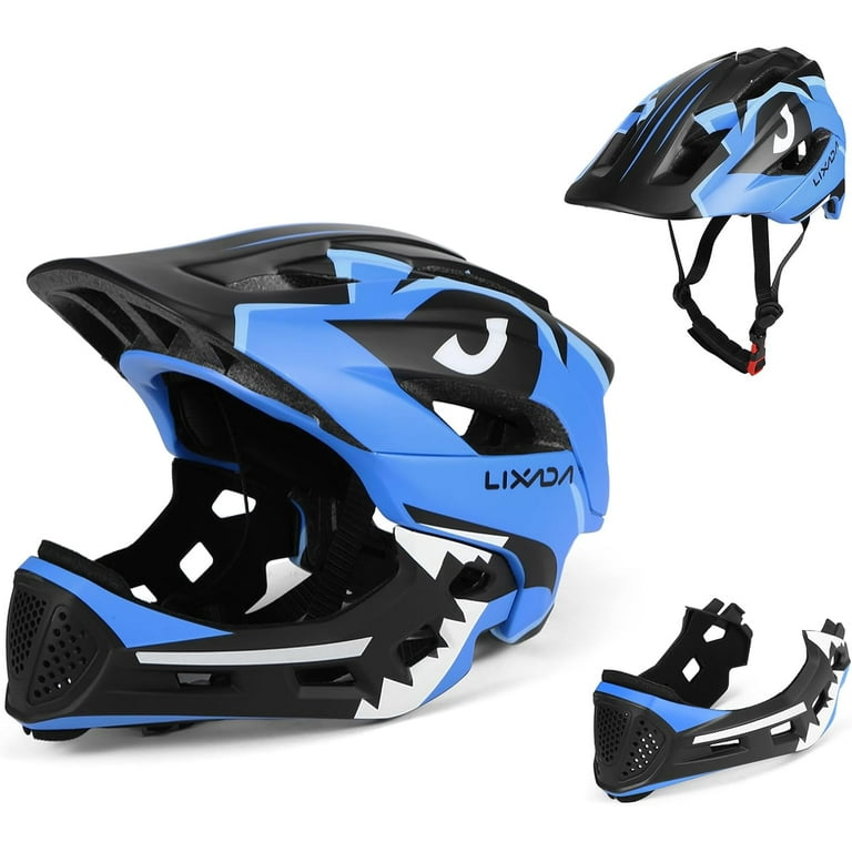 Kids Detachable Helmet Children Safety Full Face Helmet for Cycling Skateboarding Roller Skating Blue Walmart