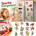 thumbnail image 1 of Kids Diamond Painting Fridge Magnets, Children DIY Diamond Art Kits with Soft Magnetic Backing, Assorted Themes, for Kids Crafts, 4 Pack (2.36 Inch), 1 of 9