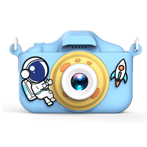 Kids Digital Camera, 2000W Pixels, 1080P Video, Games, Blue Astronaut Design