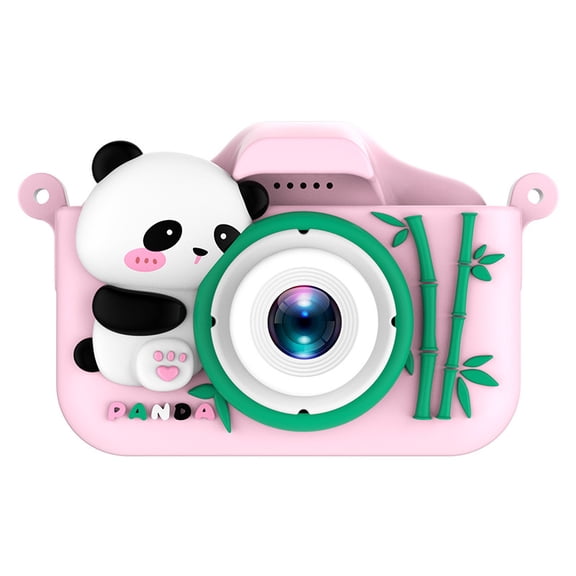Kids Digital Camera, 48MP, 1080P Video, 32GB, Pink Panda Design