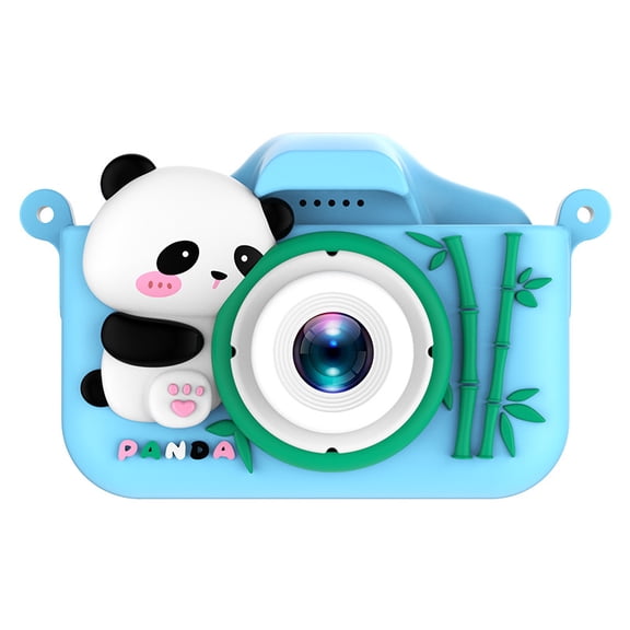 Kids Digital Camera, Panda Design, 720P Video, Long Battery Life, Blue