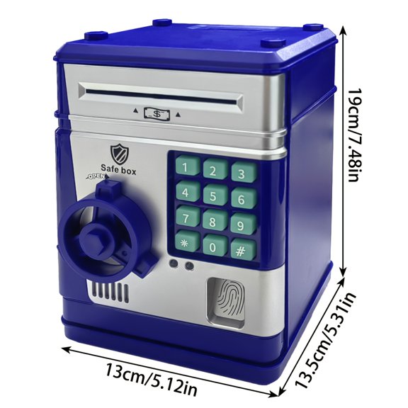 Kids' Digital Savings ATM | Electronic Password Lock Auto Paper Money Roller & Coin Storage, Durable ABS, Perfect Birthday/Festival Gift for Boys and Girls Ideal for Christmas/Halloween, Mixed Colors