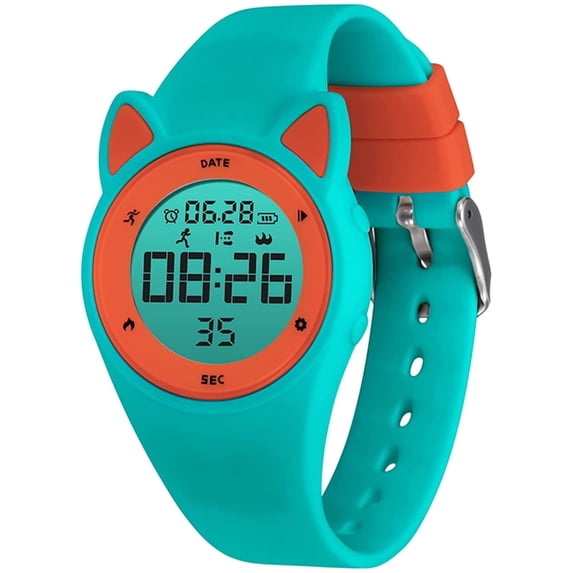 Kids Digital Sport Watch ,Watch with Alarm Clock, Stopwatch,Pedometer,Waterproof Watches Christmas Gift