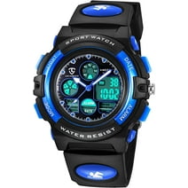 Kids Digital Sport Watch, Waterproof Outdoor Watches Children Casual Electronic Analog Wrist Watches with Alarm Stopwatch Gifts for 5-12 Ages Boys Girls