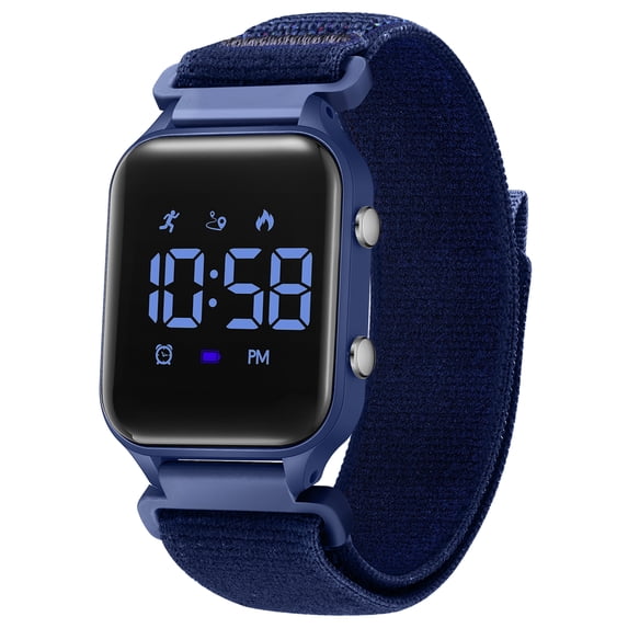 Kids Digital Watch for Boys Girls Sports Watch with Alarm, Stopwatch, Calendar, Pedometer,Waterpoof Watch with Nylon Band Gifts for Kids