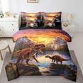 thumbnail image 1 of Dinosaur Bedding Comforter Sets Dino Bed in a Bag Bed, Wild Animal Bedding Queen Size 7pcs Jungle Wildlife Comforter Set, 3D Dinosaur Print Bedding Accessories Home Decor, 1 of 4
