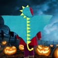thumbnail image 1 of Kids Dinosaur Cape Coat Props Dragon Hood Cloak for Party Birthday Role Play Blue, 1 of 8