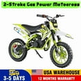thumbnail image 1 of Kids Dirt Bike,49cc 2-Stroke Dirt Bike For Kids,Gas Powered Off-Road Mini Bike with Front & Rear Disc Brake,Mini Motorcycle Motocross Dirt Bike for Kids Adult,Up to 20 MPH,Weight Support Up to 220LBS, 1 of 9