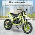 thumbnail image 1 of Kids Dirt Bike, Trendix Pocket Motorbike 49cc 2-Stroke Mini Gas Power Dirt Bike, Off-Road Tires Motorcycle with Front Rear Disc Brakes, Maximum Speed 30KM/H (Green), 1 of 8
