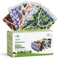 thumbnail image 1 of Kids Disposable Face Mask, 3-Ply with Ear Loop (50 Individually Wrapped) - Assorted Sports, 1 of 12