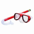 thumbnail image 1 of Kids Diving Goggle Mask Breathing Tube Anti-fog Swimming Glasses Snorkeling Underwater Set, 1 of 4