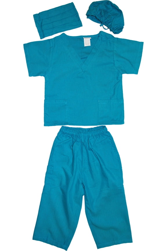 Kids Doctor Dress up Surgeon Costume Set, available in 13 Colors for 1-14 Years