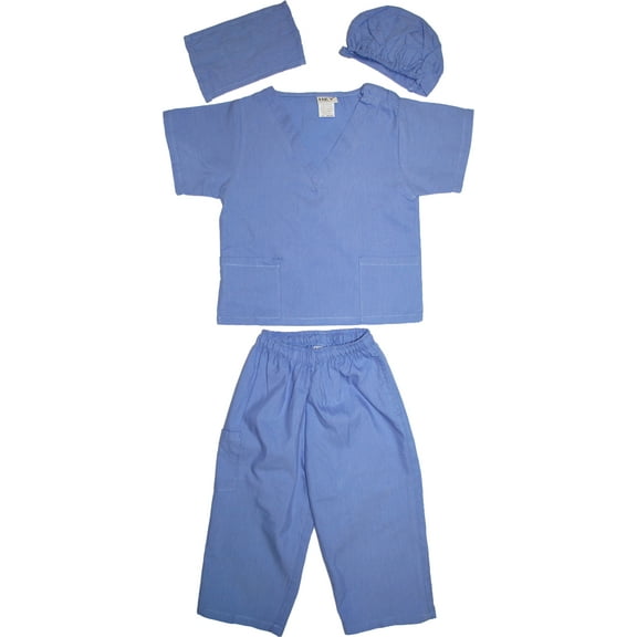 Kids Doctor Dress up Surgeon Costume Set, available in 13 Colors for 1-14 Years