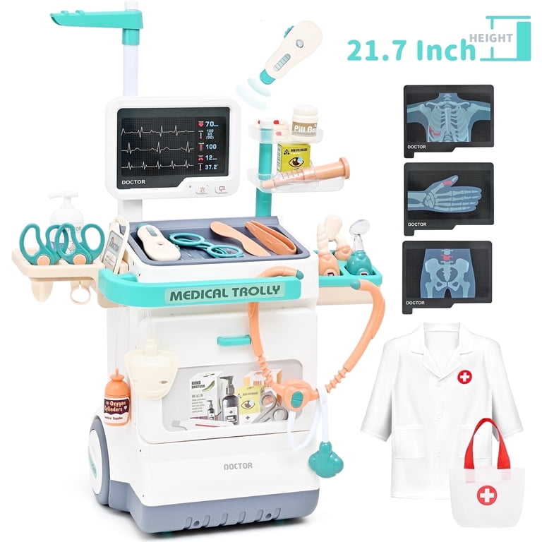 ドクターブレディック 6点セット TOPFOX Kids Medical Role Play Set, 26PCS Medical Cart Toy for