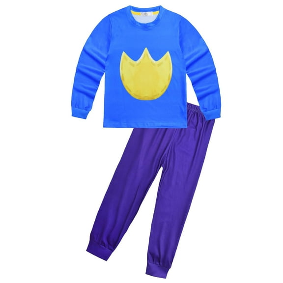 Kids Dog or Cat Costume Pajama Halloween Tops Pant Cosplay Outfits, Size 3-9Year