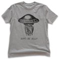 thumbnail image 1 of Kids Don't Be Jelly Shirt, Youth Kids Boy Girl T-Shirt, Jelly Fish Shirt, Fishing Shirt, Fish T-shirt, Dark Heather Gray, Large, 1 of 4