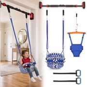 Kids Doorway Jumper Swing with Pull-Up Bar Gym, 4-in-1 Indoor Playground Set