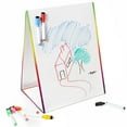 thumbnail image 1 of Kids Double Sided Magnetic Tabletop Easel & Dry Erase Whiteboard, With 8 Assorted Colors Pack Dry Erase Markers Portable Collapsible, 1 of 3