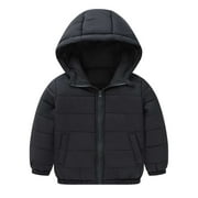 HUANGXIAAA Kids Down Coat Kids Winter Coat Toddler's Heavyweight Hooded Puffer Coat Kids Warm Coat for Kids Boy and Girls 4-5 Years