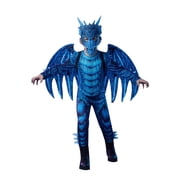 Kids Dragon Costume Set, Halloween Pretend Play Dress Up Jumpsuit with Wings and Mask for Boys & Girls