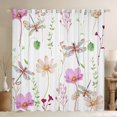 thumbnail image 1 of Dragonfly Flower Curtains & Drapes,Purple Beige Watercolor Floral 30%-50% Blackout Curtains For Teens Adult Women Bedroom, Modern Minimalist Curtains Branches Pastoral 38"Wx45"L 2 Panels, 1 of 5