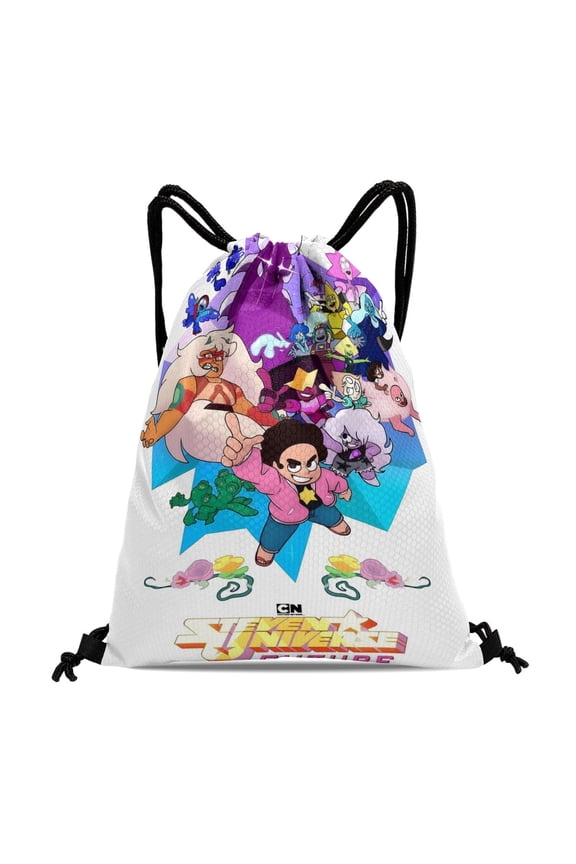 Drawstring Backpack for Steven Universe Future Drawstring Pocket Adults Women Men Party Favor Bags Sports for Gym Travel Swimming Hiking Camping Tote Bag 11.8  15.7 in