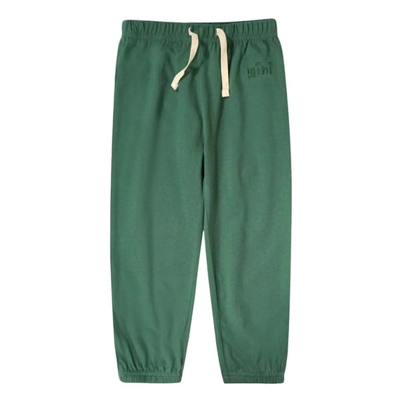 Kids Drawstring Elastic Sweatpants Slacks Green Boys' Fashion Summer Pants Boy Clothes 6-7 Years
