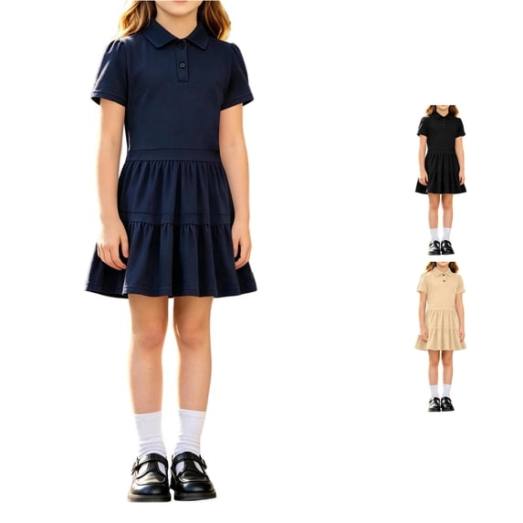 Kids Dress Pleated Design Comfortable Lightweight Trendy for Summer and Casual Comfortable Dress Set