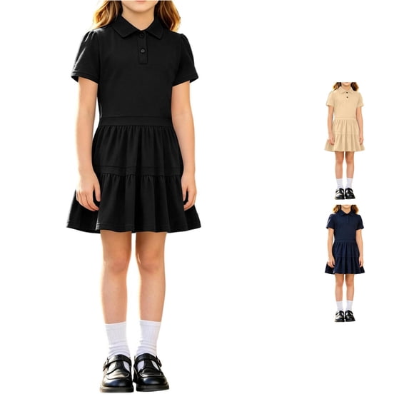 Kids Dress Pleated Design Comfortable Lightweight Trendy for Summer and Casual Comfortable Dress Set
