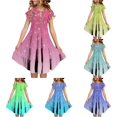thumbnail image 1 of Kids Dress Ruffled Layered Fashion Beautiful Pretty for Summer and Casual Comfortable Dress Set, 1 of 5