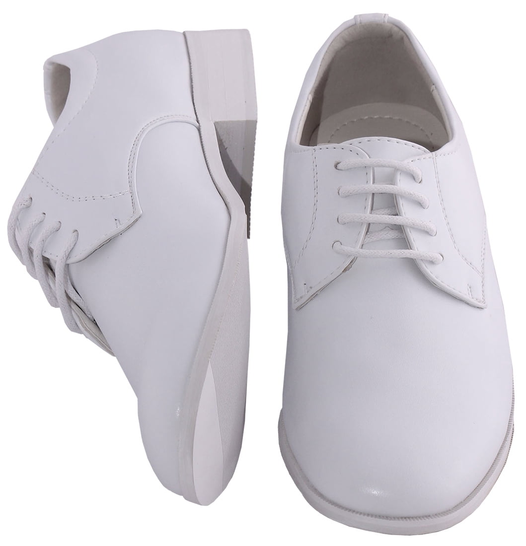 Boys white cheap dress shoes