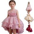 thumbnail image 1 of Kids Dress Sleeveless Formal Gown Stylish Charming Sweet for Pageant Gentle Fancy Lightweight Dress Set, 1 of 5