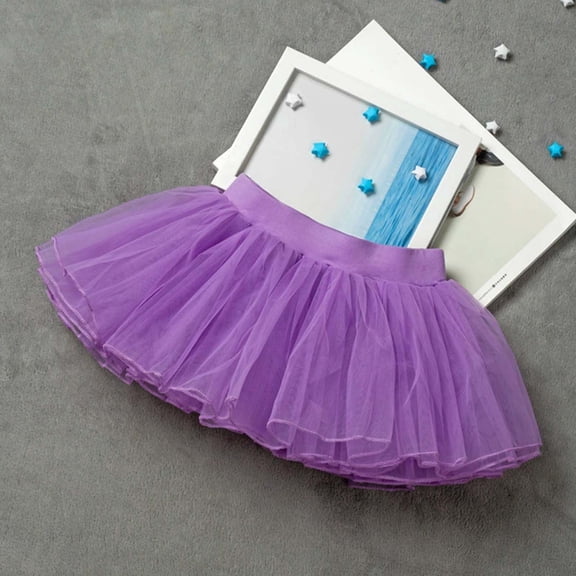 Kids Dress up Purple Skirt Girl Skirts Princess Skirt for Girls Ballerina Dress up for Girls 3-4 Years Children's Day Clothes for Girls