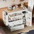 thumbnail image 1 of Kids Dresser with 3 Drawer for Bedroom, Wooden Dresser Chest and Toy Storage Cabinet, Drawer Dresser for Toddlers Kids Living Room, Multifunctional Chests of Drawers for Children, 1 of 5