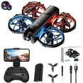 thumbnail image 1 of Kids Drone with Camera for Beginners, 90° Adjustable FPV Live Video, Altitude Hold, LED Lights, 3 Speeds, Headless Mode, One-Key Takeoff/Landing, Remote Control Toy Gift for Boys，B, 1 of 9