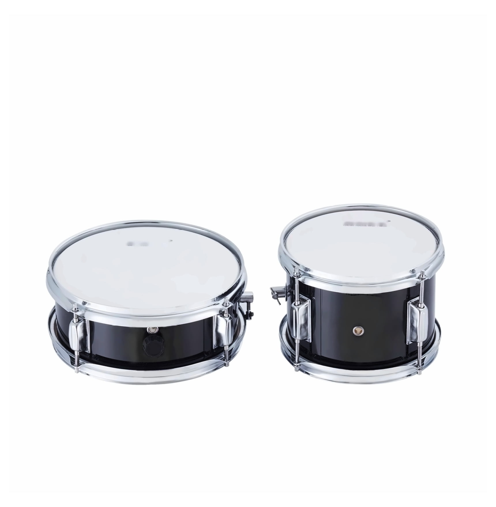 Kids Drum Set 3-Piece Beginner Drum Set for Kids with Adjustable Throne, Pedal, Sticks - 14in Black Starter Kit