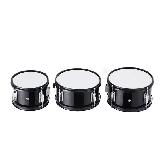Kids Drum Set 5-Piece Beginner Drum Kit - 16 inch Black Drum Set with Throne, Pedal, Sticks - Children Drum Set for Kids Ages 6-13 Musical Instrument